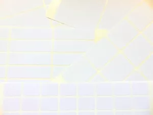 Rechteckig einfach leer matt weiß Papier Aufkleber Klebeetiketten verschiedene Größen - Bild 1 von 28