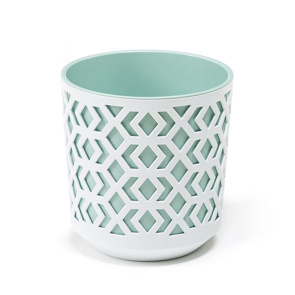 Blumentopf Pflanztopf Pflanzkübel Übertopf Lochmuster 4 Größen 5 Farben TOP - Bild 1 von 1