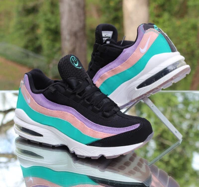 Nike Air Max 95 GS Have A Nike Day Talla 7Y Negro Blanco Jade Personalizado CI5645-001 Foto 1 de 4