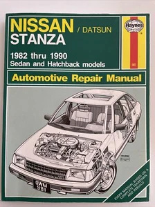 Haynes Nissan Datsun Stanza 1982 thru 1990 Sedan Hatchback Repair Manual 981 VG - Picture 1 of 6