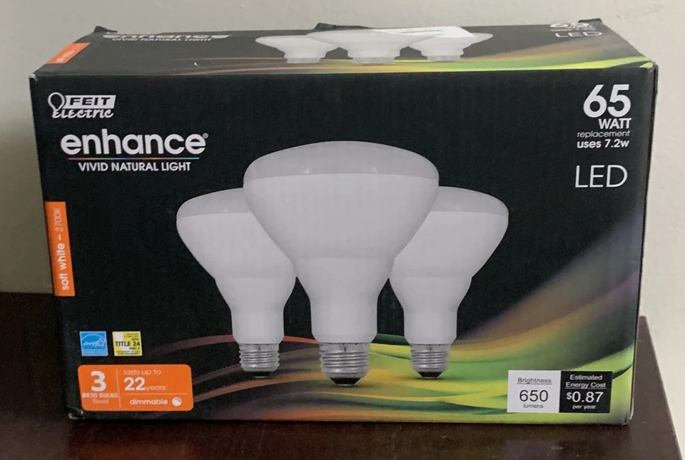 Feit Electric BR30DM/927CA/3 7.2W 2700K 650 Lumens E26 Medium LED Light Bulb - Image 1 of 1