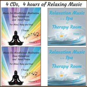 Music for Mindfulness Spa, Meditate Relax 4 CDs for the price of 3 + FREE MP3 - Picture 1 of 4