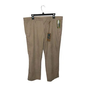 LK Life Khaki by Haggar 38X30 Straight Flat Front Eco Friendly Chino Preppy - Picture 1 of 16