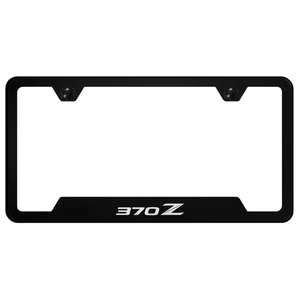 Black Cut-Out License Plate Frame - Officially Licensed for Nissan 370Z - Picture 1 of 3