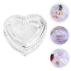 Crystal Heart Storage Box with Exquisite Embossed Lid for Jewelry and Candy