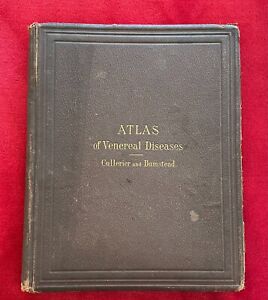 1868 ATLAS OF VENEREAL DISEASES by M. A. CULLERIER - 145 COLORED ILLUSTRATIONS