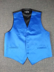 Tuxedo Formal Wear Vest & Tie Cardi Size Large L Blue - Picture 1 of 11