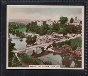 CASTLE AT LUDLOW - 80 + Jahre alte englische Tabakkarte # 225 - Bild 1 von 2