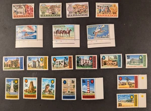 Barbados - 1970-73 - Nice lot of 20 MNH stamps, VF. - Picture 1 of 1