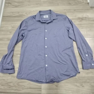 Camisa Mizzen and Main Para Hombre XL Ajuste Azul Cuadros - Imagen 1 de 12