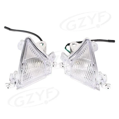 Lente transparente intermitente delantero luces objetivo para Kawasaki Ninja ZX10R 04-05 par Foto 1 de 4
