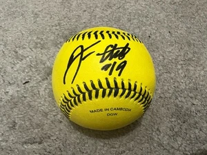 SAVANNAH BANANAS DAN OBERST SIGNED OFFICIAL BANANA BALL BASEBALL COA - Picture 1 of 4