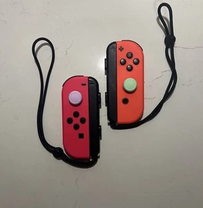 Nintendo Switch Joy-Con (L)/(R) - Neon Pink & Orange - getestet & funktionsfähig - Bild 1 von 7
