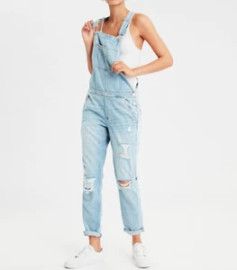 Mono American Eagle Tomgirl lavado ligero desgastado peto talla grande - Imagen 1 de 11