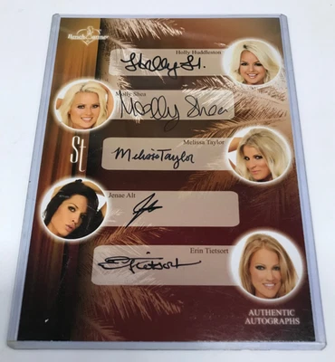 2008 BENCHWARMER TRADING CARD OVERSIZE CASE TOPPER AUTOGRAPHED CARD-5 AUTOS - Image 1 of 3
