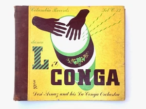 DESI ARNAZ DANCE LA CONGA COLUMBIA SET C-12 (4x)  78 RPM - Picture 1 of 12