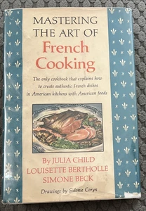 Vintage 1961 Mastering the Art of French Cooking Julia Child Book Club HC DJ Y - Imagen 1 de 5