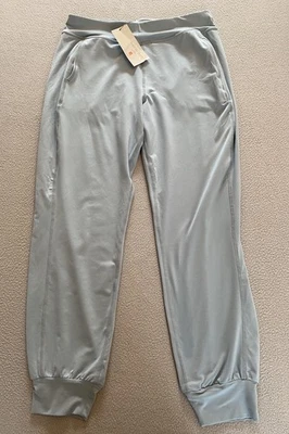 SWEATY BETTY YOGA PANTS GARY SZ 10 SMALL 27” SHORT LEG BLUE WOMENS TROUSERS - Image 1 of 4