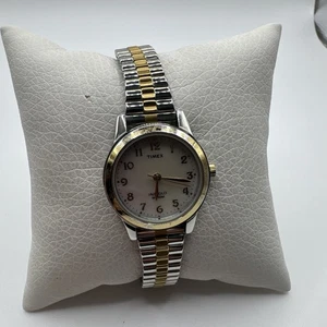 Timex Uhr Damen TW2P67200 26mm silber goldfarben MOP Zifferblatt Stretchband - Bild 1 von 7