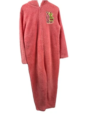 A Christmas Story Pijama Rosa Trastornado Conejo de Pascua Vellón Una Pieza Cremallera Foto 1 de 4