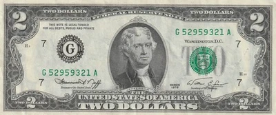 USA 1976 $2.00 Neff/Simon #1 - Image 1 of 2