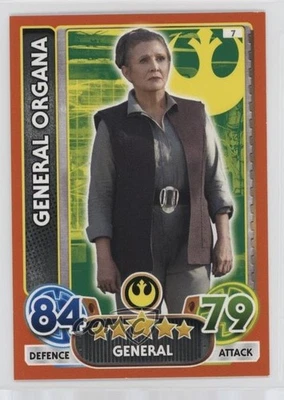 2015-16 Topps Star Wars Force Attax Princess Leia Organa General Organa #7 - Image 1 of 2