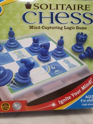 **NEW** Solitaire Chess by Thinkfun 60 Strategic Skill Building Challenges - Image 1 of 4