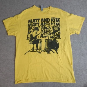 Matt and Kim Shirt Medium Yellow Unisex - Picture 1 of 5