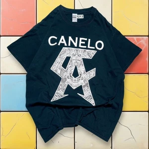 VTG Canelo Alvarez Y2K Boxing Tee Men L Black Logo Graphic Sports Promo Shirt - Picture 1 of 12