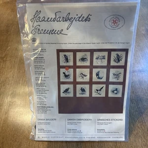 NEU Haandarbejdets Fremme Dänisch "AMSEL" WANDBEHANG Kreuzstich Set - Bild 1 von 5