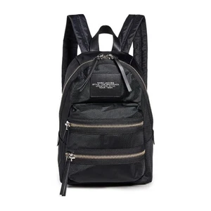 Marc Jacobs The Biker Nylon Medium Backpack Black 2F3HBP029H02-001 - Picture 1 of 10