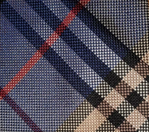 BURBERRY ~ HERREN SEIDENKRAWATTE ~ BLAU ROT BEIGE ~ NOVA CHECK ~ 59" - Bild 1 von 6
