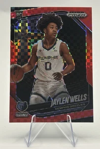 2024-25 Panini Prizm Black Jaylen Wells Rookie RC Red Power /75 #34 Grizzlies - Picture 1 of 2