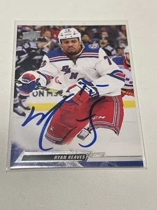 Ryan Reaves signierte Karte UD Upper Deck JSA COA IP Auto NY New York Rangers a - Bild 1 von 3