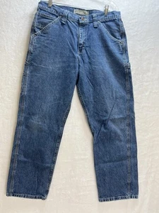 Lee Latzhose Carpenter Jeans 33x30 blau Denim gerades Bein Workwear - Bild 1 von 19