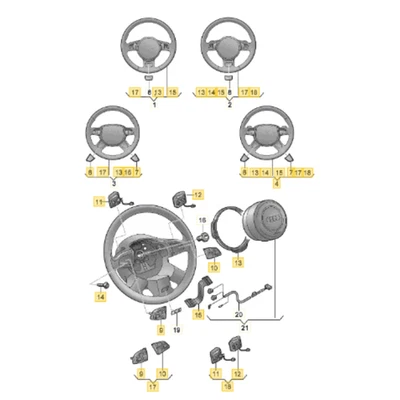 Volante Audi A6 A7 2012-2017 usado OEM 4G0419091P Foto 1 de 4