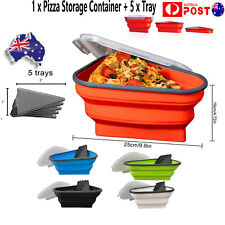 Reusable Pizza Pack Container Box Foldable Triangular Pizza Storage Container
