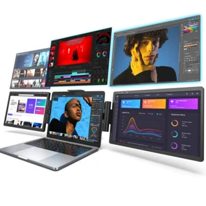 SP12 Portable Triple Monitor for 13-16" Laptop, 12" 1080P IPS Display Ultra-Ligh - Picture 1 of 9