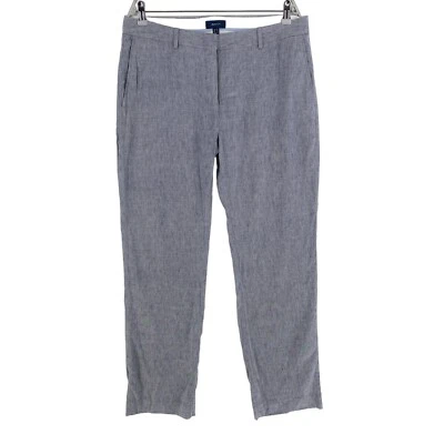 Pantalones holgados ajustados de lino elástico gris GANT talla EU 44 UK 16 US 14 Foto 1 de 4