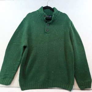 Suéter Nautica Hombres XL Verde Náutico Pescador Pullover Cable Tejido Pesado Grueso - Imagen 1 de 8