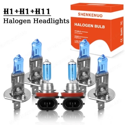 6X faros halógenos delanteros haz alto/bajo faros antiniebla para Jaguar X-Type 2004-08 Foto 1 de 4