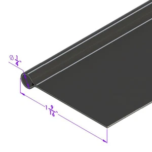 Tela cromada Fender Welt de 3/16"" con cuentas planas de 1-1/8"" de ancho; LP 16-F - Imagen 1 de 2