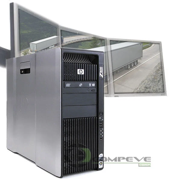 HP Z800 3 Monitor Computer 2.8GHz 8GB 500GB for Trucking Dispatching Logistics - Image 1 of 1