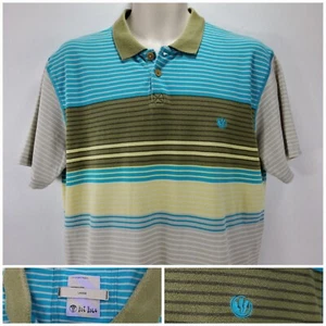 Poloshirt Fat Face grün blau Baumwolle Herren UK Größe Large - Bild 1 von 14