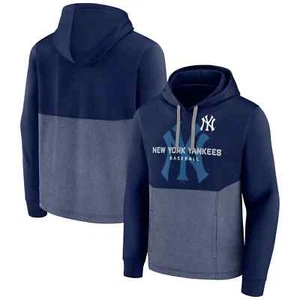 Men's Fanatics Branded Navy New York Yankees Call the Shots Pullover Hoodie - Picture 1 of 2