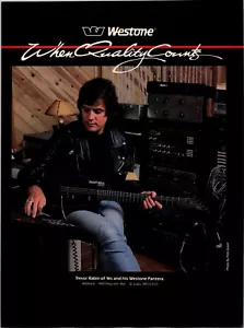 Anuncio impreso de guitarra Trevor Rabin of Yes Westone Pantera 1987 de colección - Imagen 1 de 1