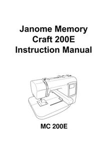 JANOME MC 200e * Instruction manual or Service manual & Parts * PDF / CD - Picture 1 of 5