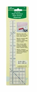 Hot Ruler Designed by Joan Hawley for Clover 10" X 2.5" - Picture 1 of 3