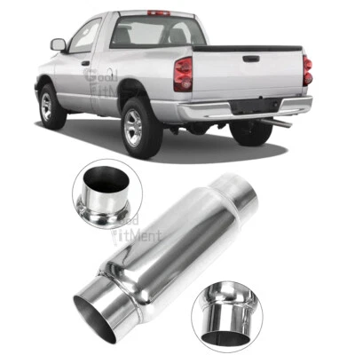 Resonador silenciador de escape de entrada/salida de 3"" tono profundo para camioneta Dodge Ram 1500 Foto 1 de 4