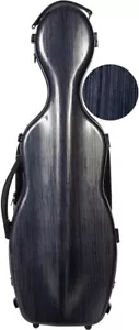 UK geformtes Geigengehäuse Fiberglas Stahl Effekt 4/4 M-Gehäuse marineblau - Bild 1 von 12